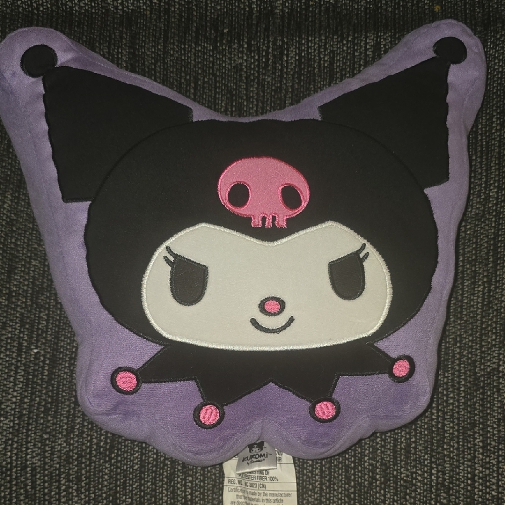 Kuromi Plush Pillow in Lavender